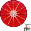 Stand Mixer Whisk Scraper, Anti-Splatter Silicone Baffle for 6-Wire Whisks, Mixing Bowl Wiper Attachment for Easy Cleaning, Multi-Purpose Kitchen Tool Red