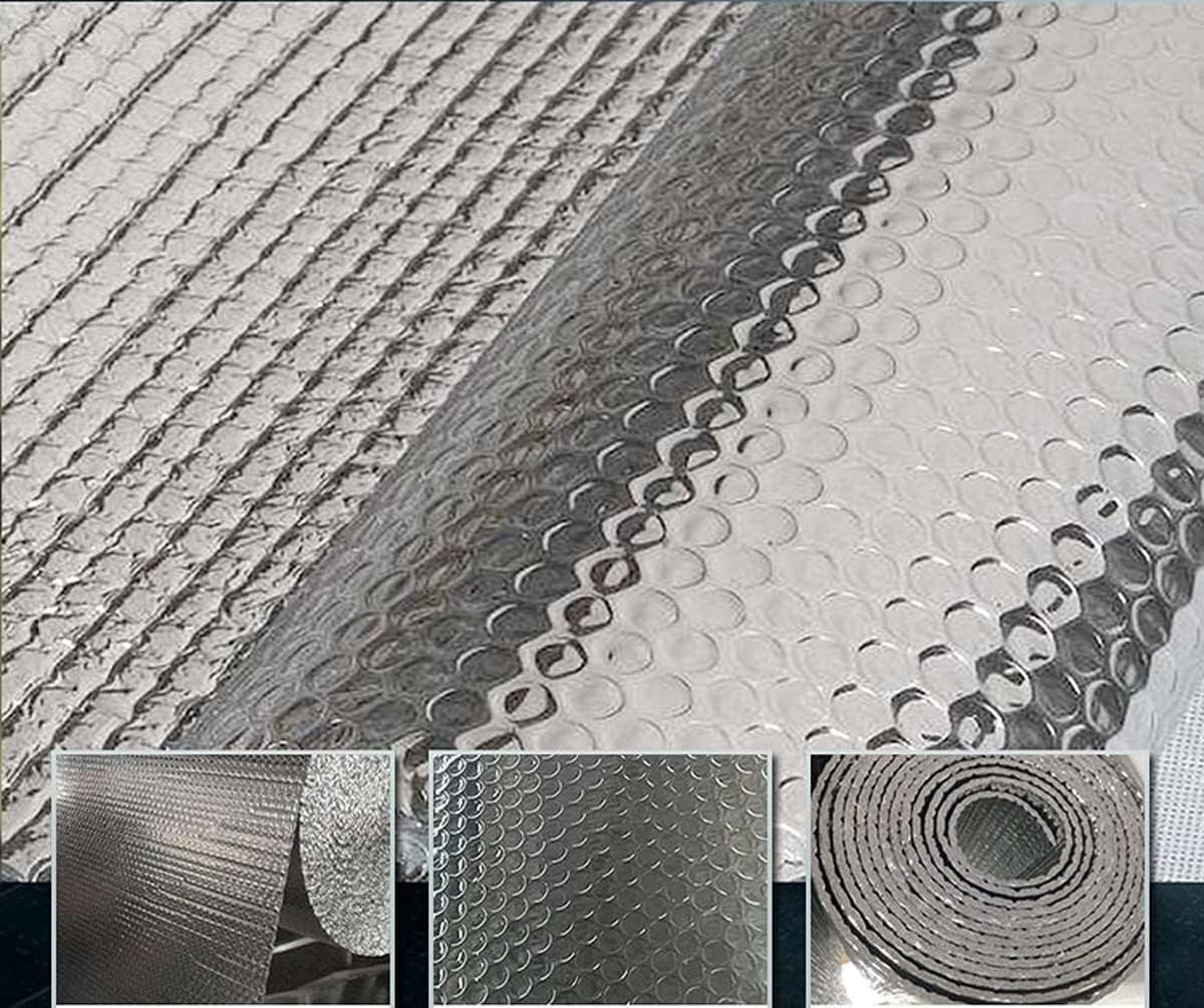 Izolacja termiczna z efektem odbicia Folie termoizolacyjne, Rolki termoizolacyjne odblaskowe, Kanały wentylacyjne, Okna(1x30m/3.2x98.4ft)