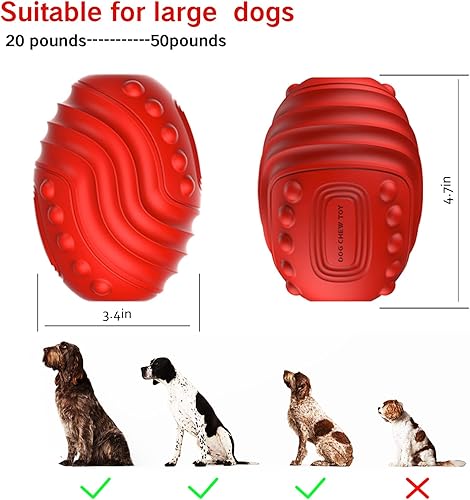 Miniatura 4 de Juguetes chirriantes para perros masticadores agresivos, juguetes interactivos y estimulantes mentales para perros, juguete indestructible