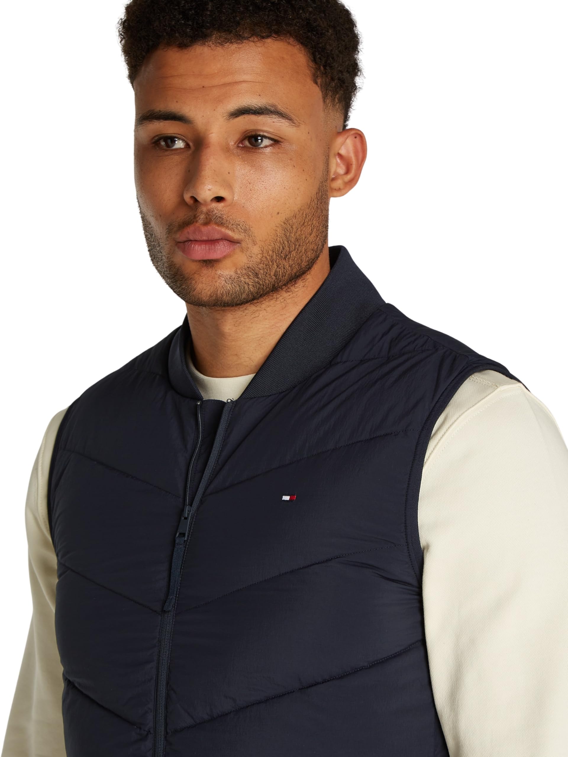 Tommy Hilfiger Uomo Gilet Mix Quilt Impermeabile