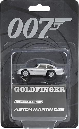 Miniatura 4 de Scalextric Micro James Bond Goldfinger Aston Martin DB5 164 Slot Race Car G2221, plateado