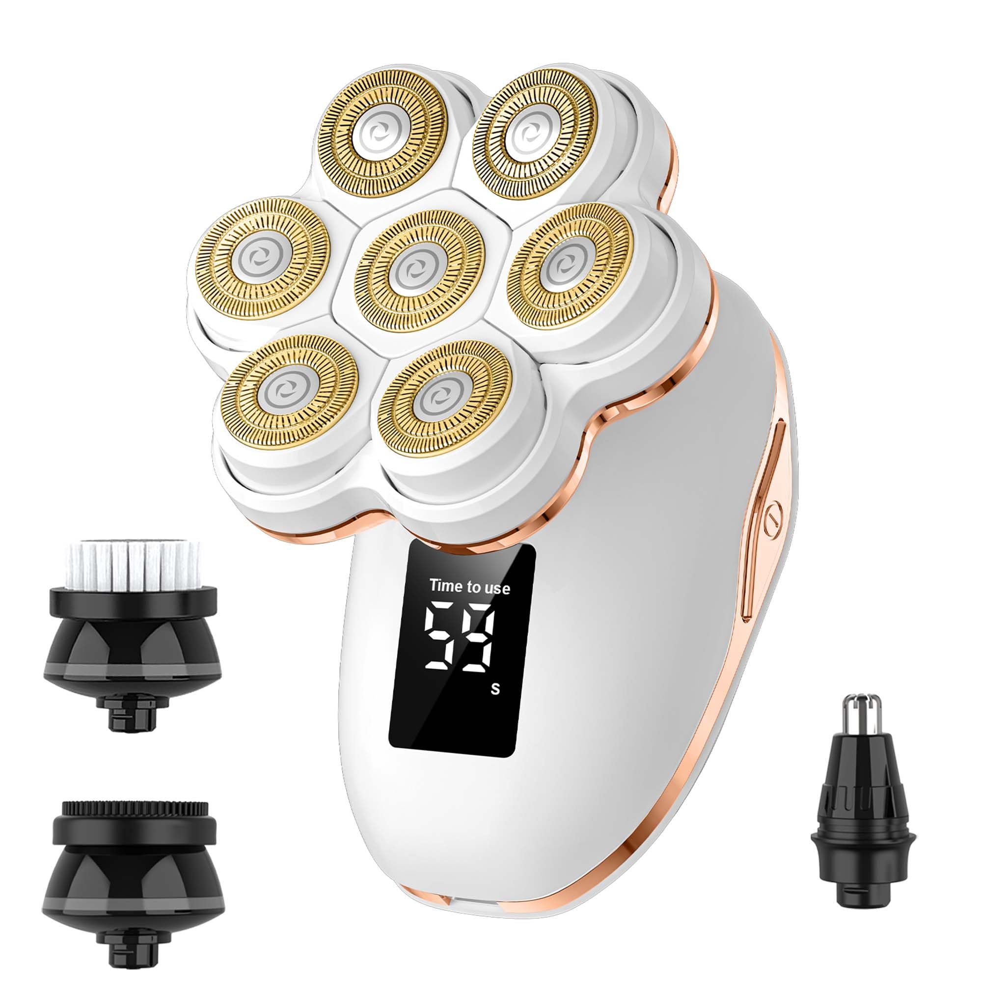 Electric Razors for Women Legs：7D Magnetic Detachable Head Flawless Razor-IPX7 Waterproof Wet Dry Cordless Trimmer-USB Rechargeable Travel Kit(G9)