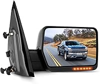 Vista 24 de SCITOO Espejo de remolque para Ford F-150 2004-2006 para Ford F-150, exterior automotriz con señales LED delanteras calentadas eléctricas