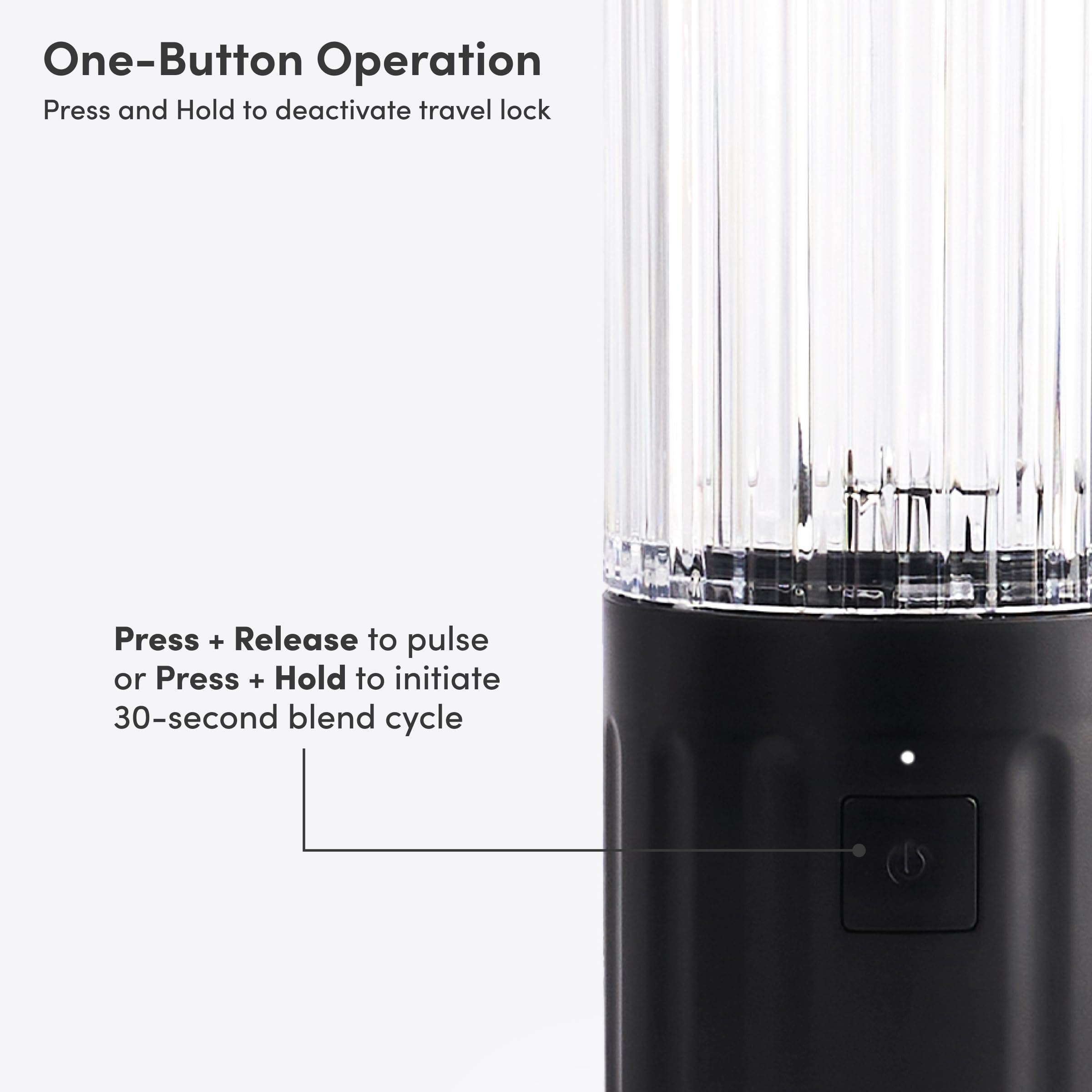 Beast GO Cordless Premium Portable Blender for Shakes & Smoothies 22oz Blending Vessel Blends Ice & Frozen Fruit Rechargeable USB-C Battery Drinking Lid and Straw System Carbon Black product thumbnail 5