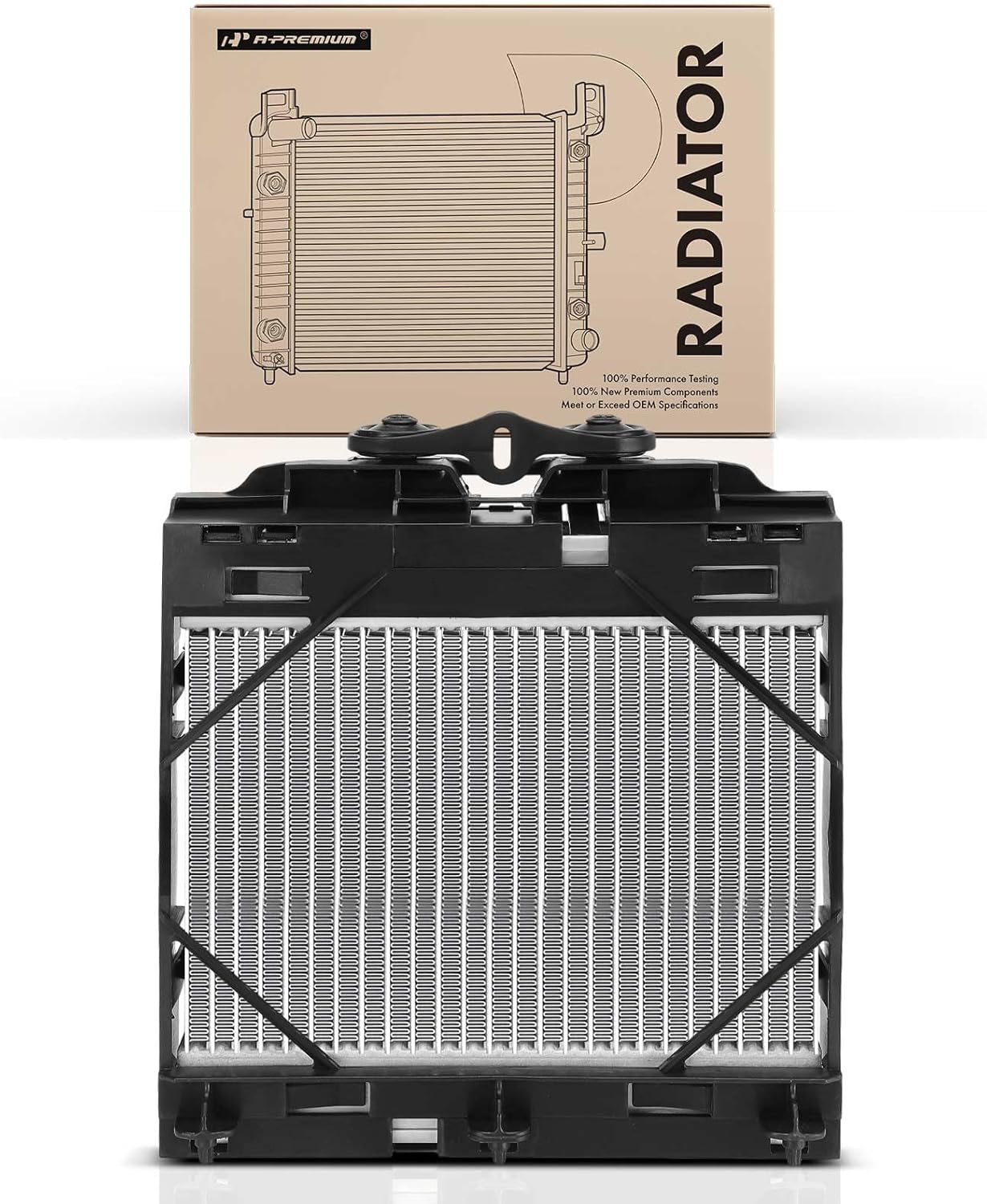 A-Premium Engine Coolant Radiator Assembly Compatible with BMW 528i xDrive 2012-2016, 535d xDrive 2014-2016, 535i 2011-2016, 535i GT xDrive 2011-2013, 740Ld xDrive, ActiveHybrid 5