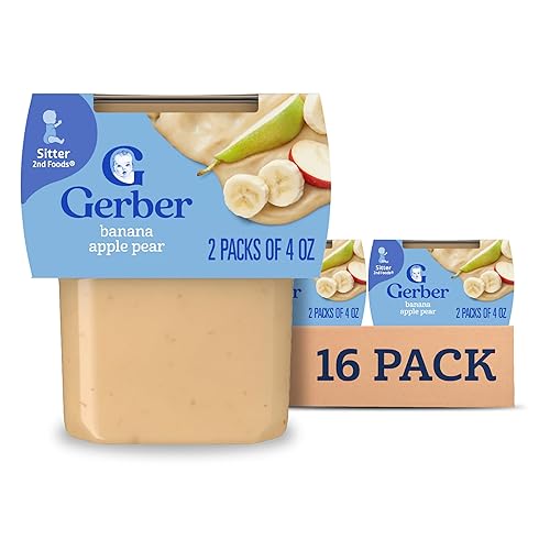 Gerber 2nd Foods Bananas with Apples & Pears - Alimento para bebé con puré de plátanos con manzanas y peras, tubos de 4 onzas, 2