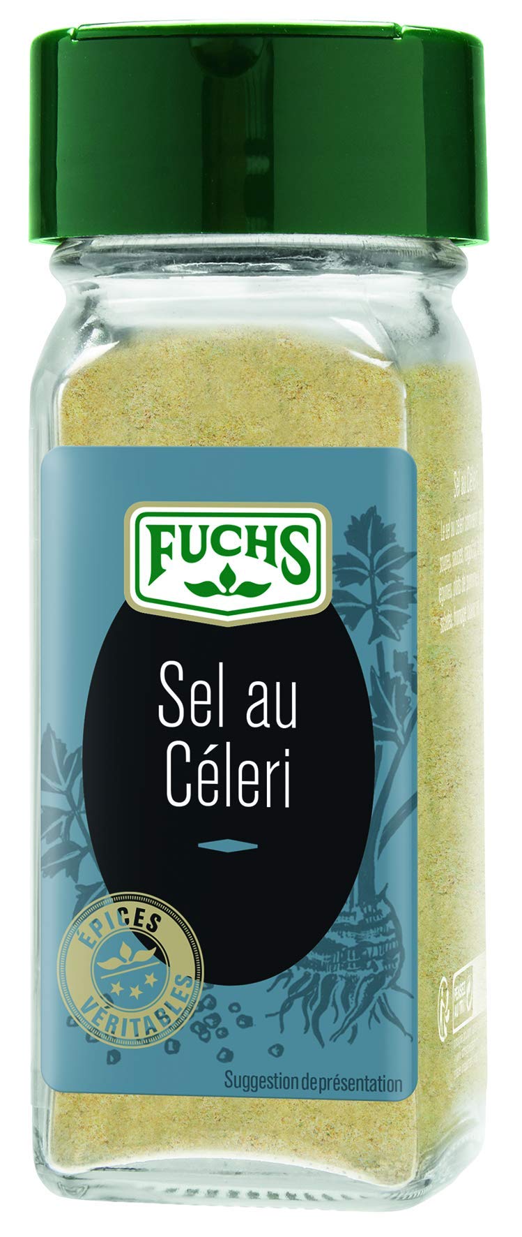 FUCHS Épices Véritables Sel au Céleri Flacon 70 g