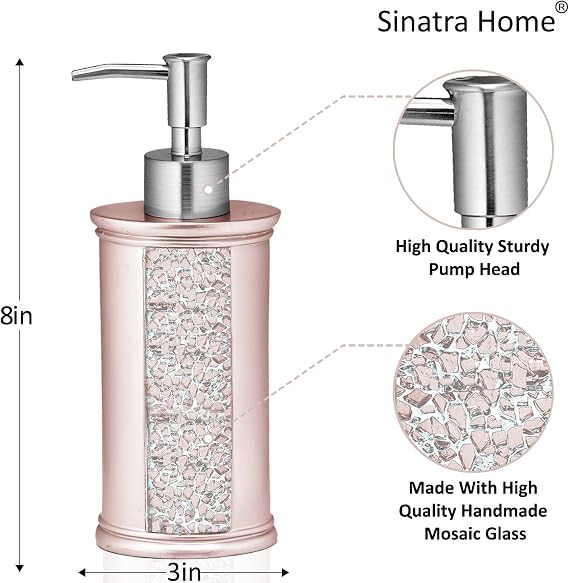 Popular Bath Sinatra Bath Set, 4PC, Blush