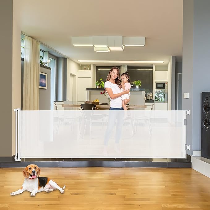 120 Inch Extra Wide Baby Gate for Large Openings Indoor