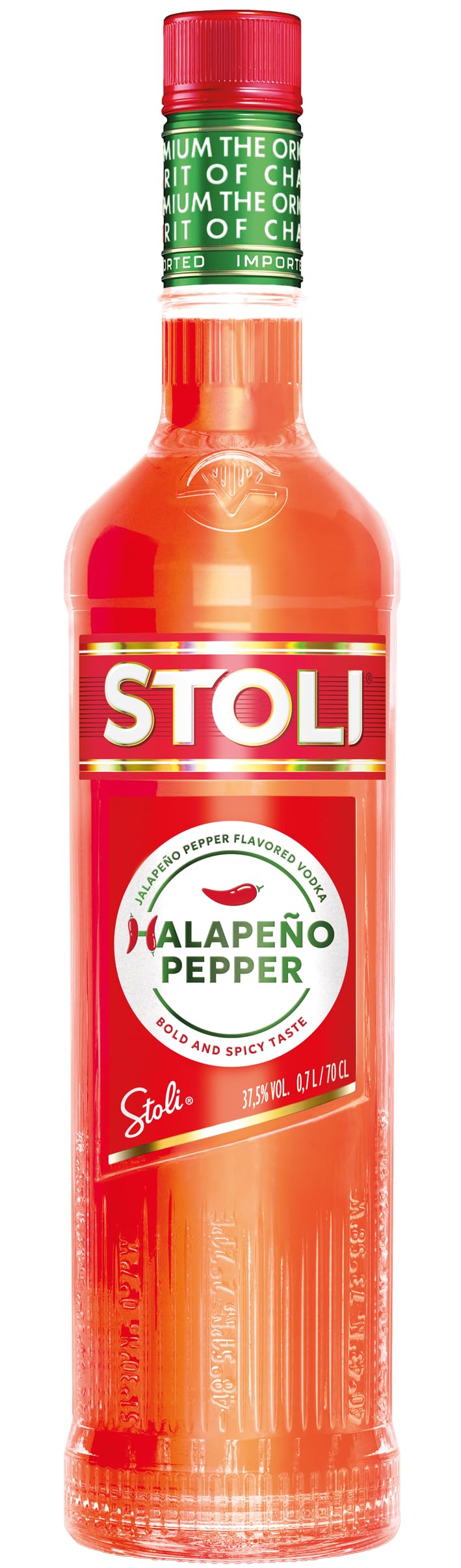 Stoli Halapeño Pepper Flavoured Vodka 70cl, 37.5% | Bold and Spicy, Natural Chili and Lime Infused