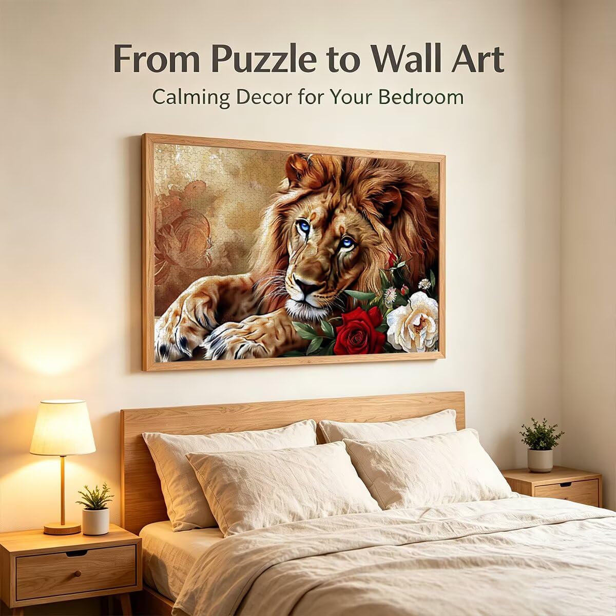 Puzzle 1000 Pezzi, Puzzle Leone, Legno Pezzi, Regalo Donna Uomo -11845
