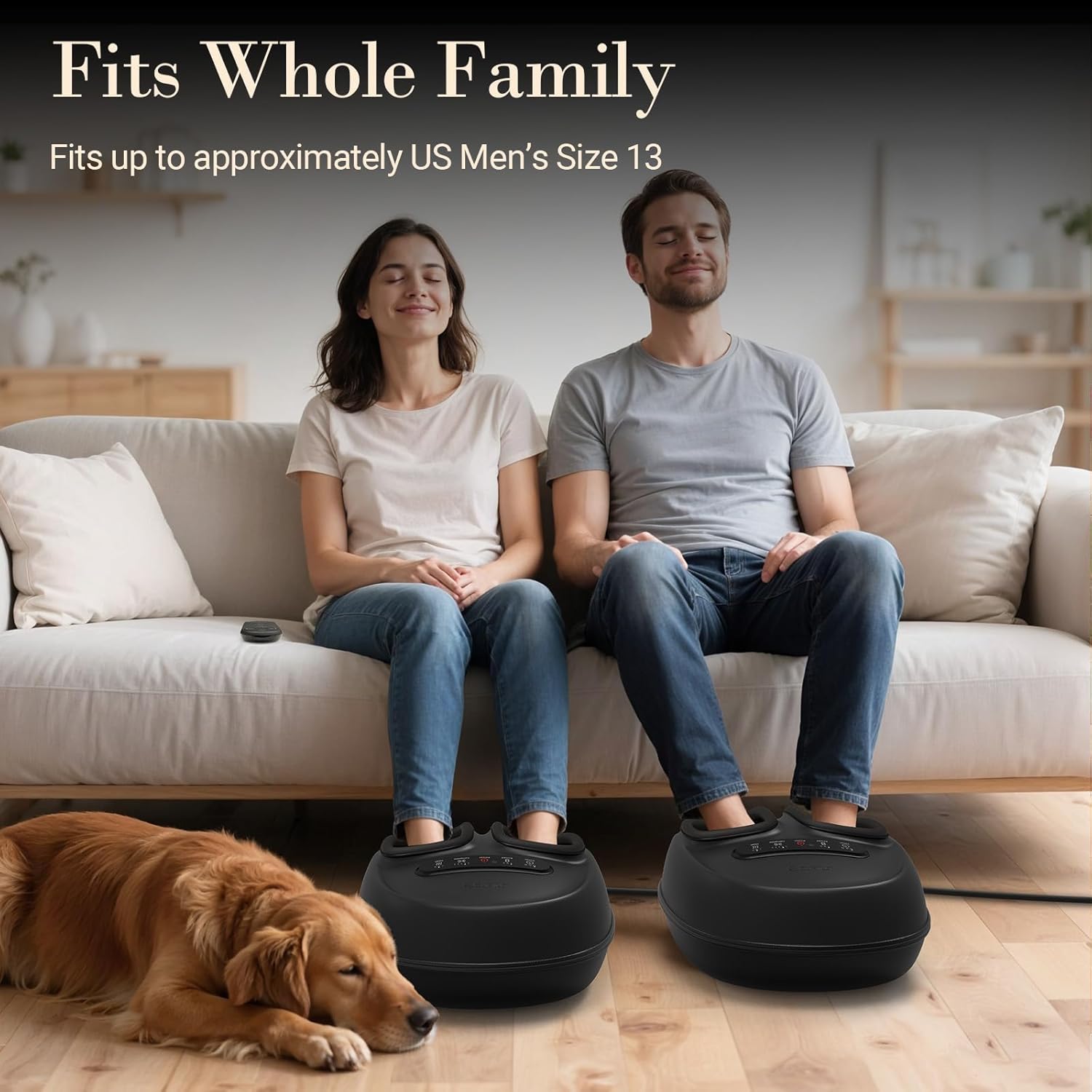 FSA Eligible HSA Foot Massager for Neuropathy, 2026 Upgraded Shiatsu Feet Massager with Heat, Compression, Deep Kneading Relief for Foot Fatigue Relief and Neuropathy, Mother Day Gift (with Remote)