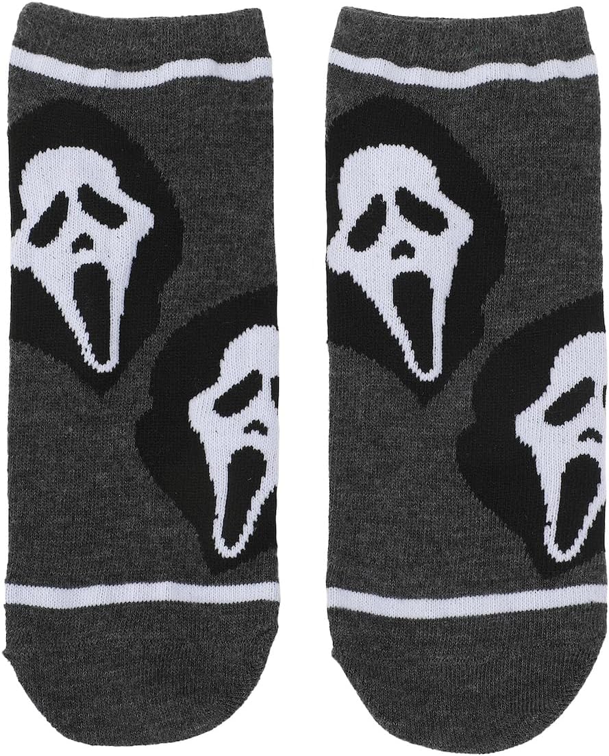 Bioworld Ghostface Character Art Women's 5-Pair Ankle Socks