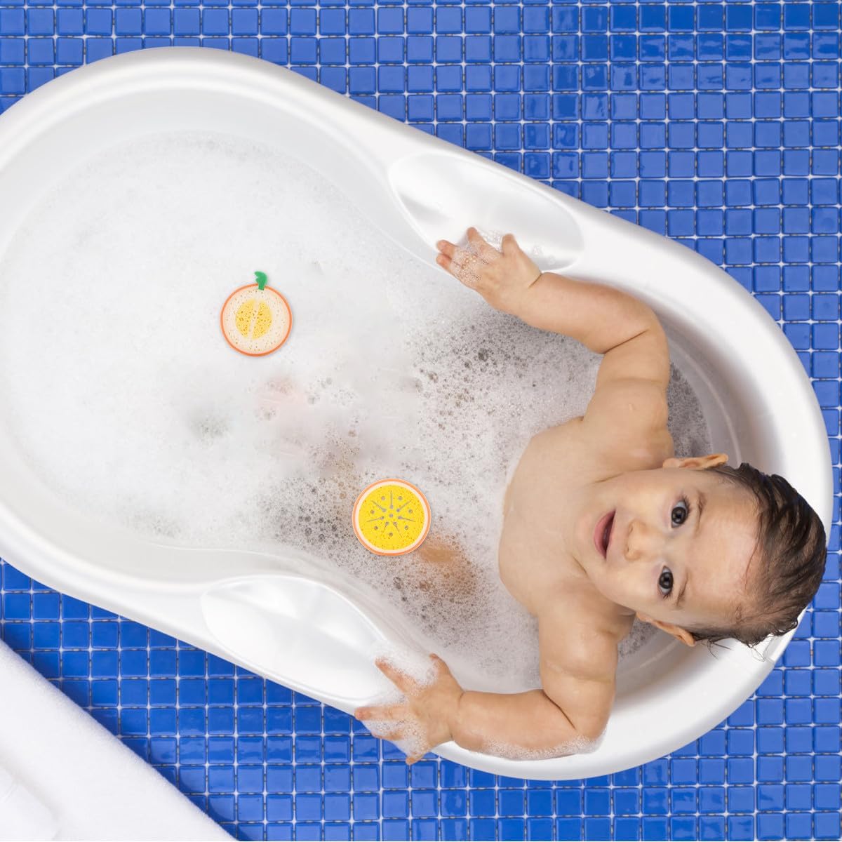 Fruit Bath Sponge 8Pcs Fruit Shaped Sponge for Baby Children image 4