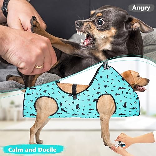 Vista 15 de Pet Dog Grooming Hammock Harness for Medium Dogs Nail Trimming, Dog Sling for Cutting Nails, Dog Hanging Holder Hanger for Clipping Nails with Nail