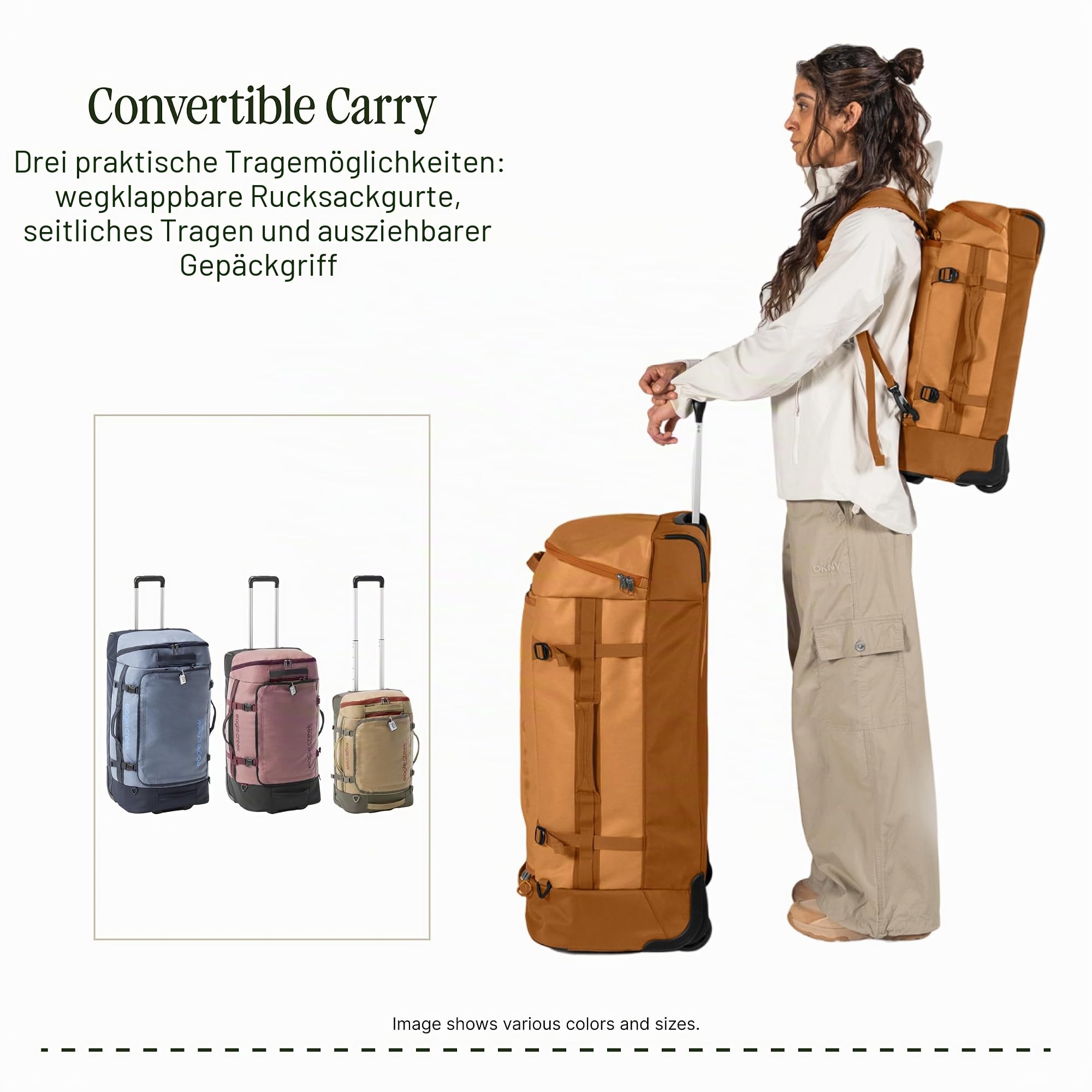 Eagle Creek Cargo Hauler XT Wheeled Duffel 90L 2 Rollen 34x38x73 cm Charcoal