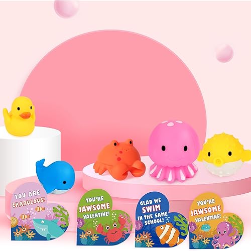 Miniatura 7 de Sawowkuya 28 piezas de regalos de fiesta del día de San Valentín, regalos de intercambio de aula para niños