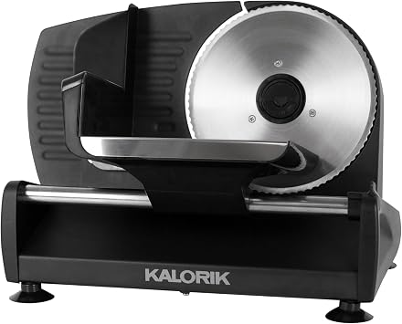 Kalorik 200 Watts Professional Food Slicer, Black (AS 45493 BK)