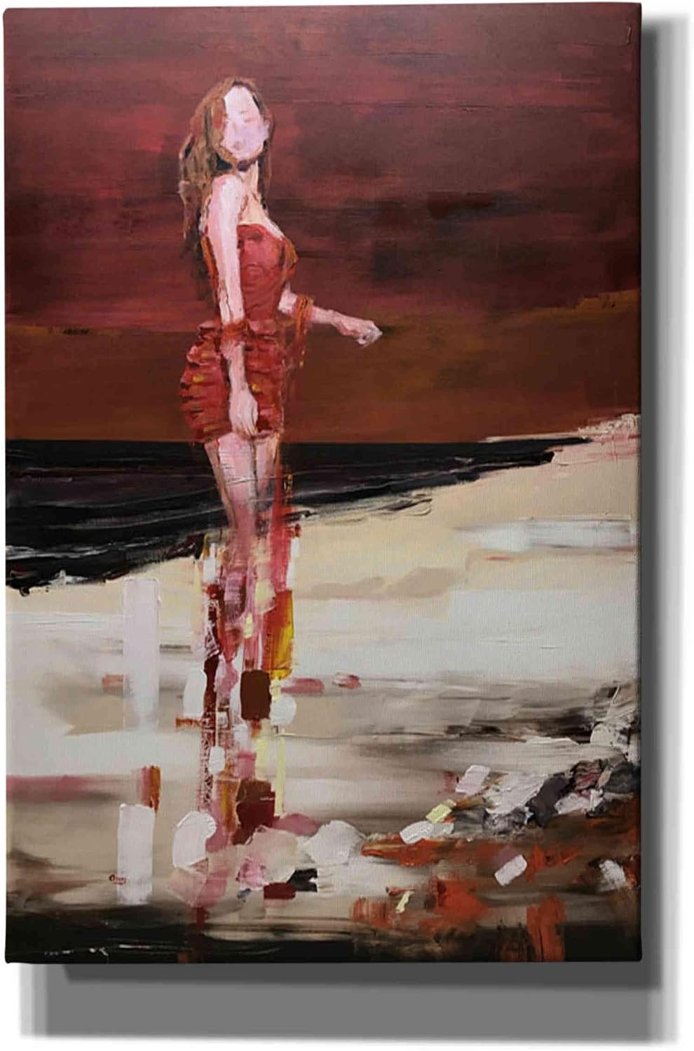 Epic Graffiti 'In Red' by Oscar Alvarez Pardo, Canvas Wall Art, 12"x18"