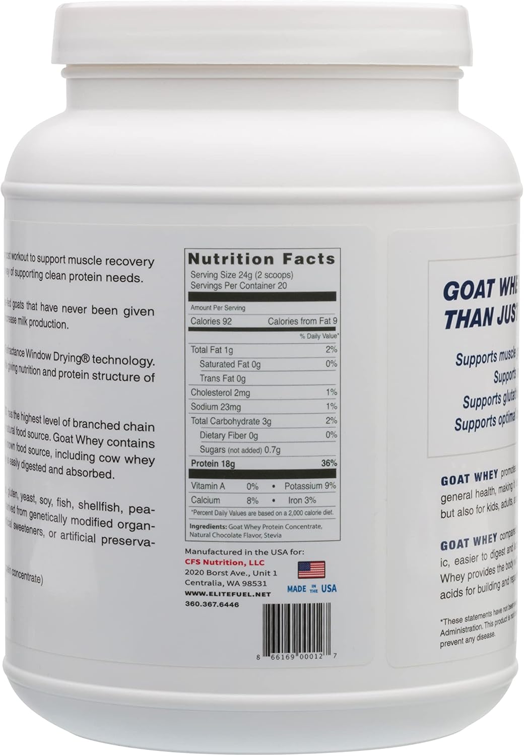 Goat Whey Protein | Grass-Fed | Natural Chocolate