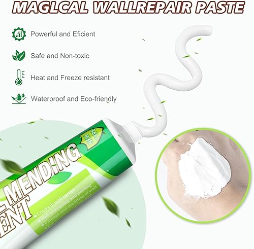 Miniatura 2 de Kit de reparación de yeso WDSHCR, kit de parche de reparación de pared con spackle de 2 piezas, agente de reparación de pared rápido y solución