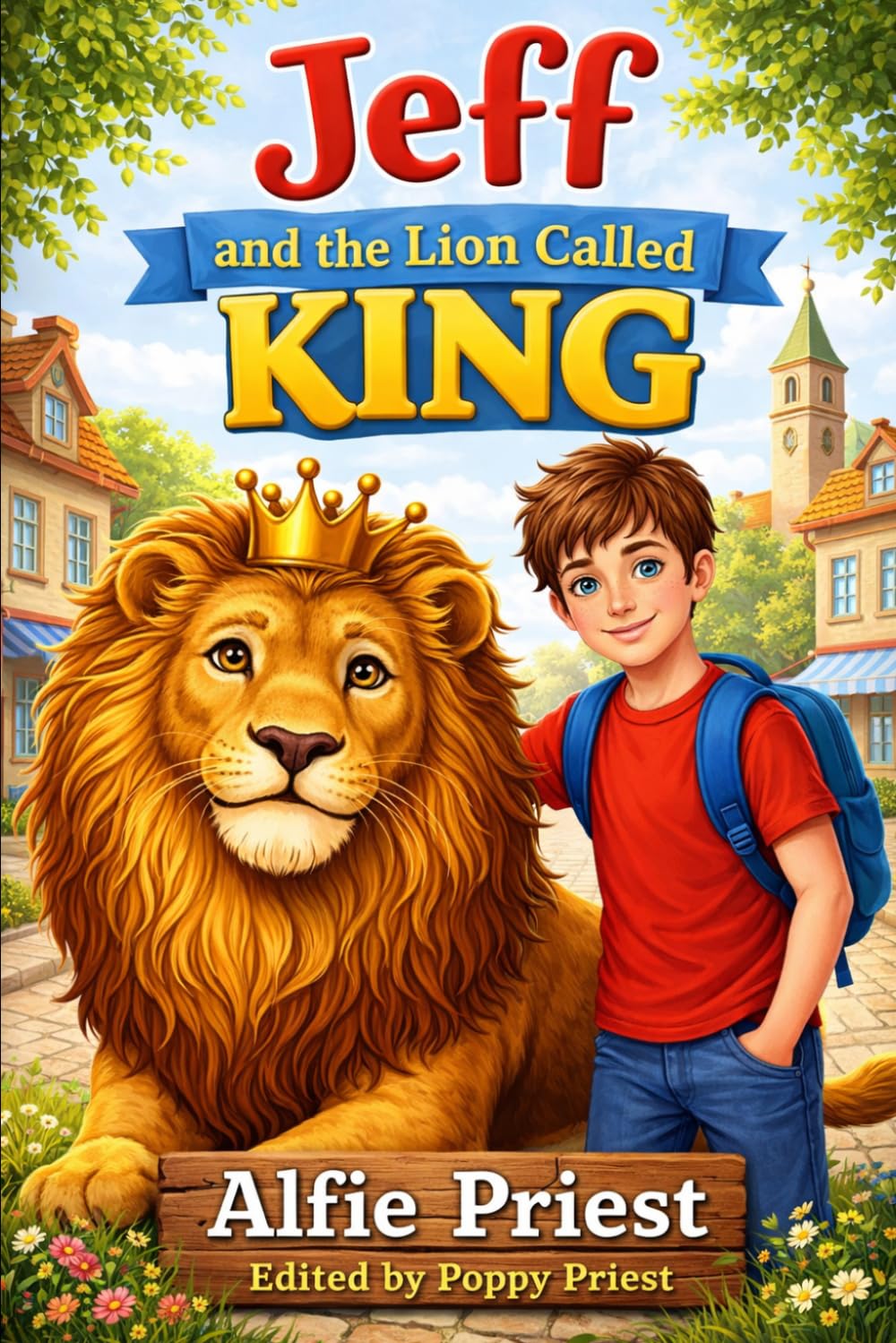 Jeff and the lion named king