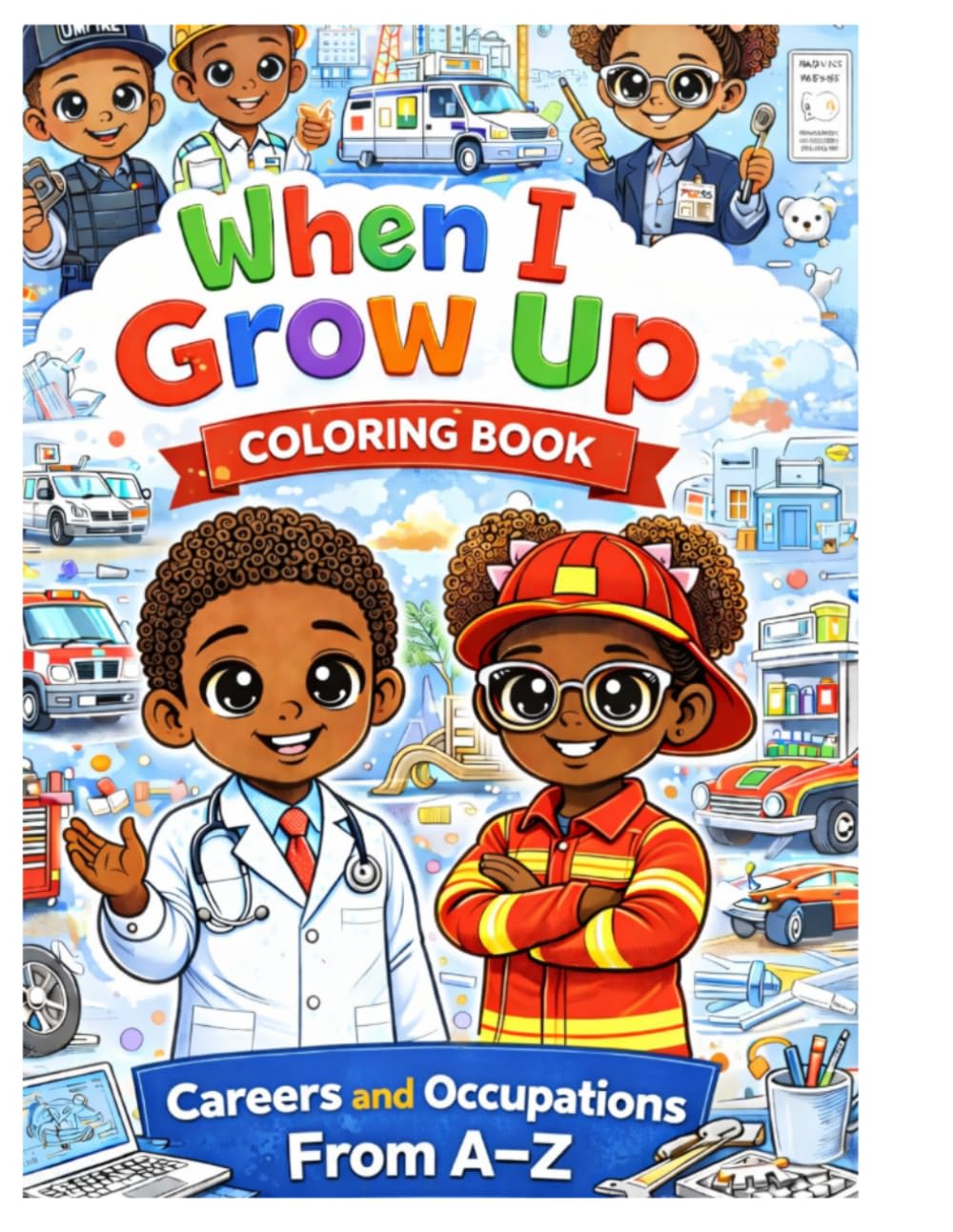 When I Grow Up Coloring Book: Careers & Occupations From A-Z