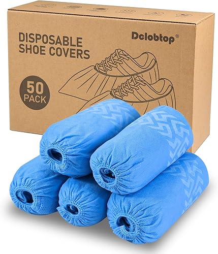 Dclobtop Fundas de zapatos desechables, duraderas y reciclables antideslizantes para fundas de zapatos, fundas de pies para zapatos desechables,