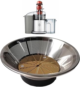 Juicer Replacement Mesh Filter Basket, Metal Cutter Head, Compatible with Wje4001d Wje2802d, Easy Installation, High Efficiency, for Home Kitchen Fruit Vegetable Juicing
