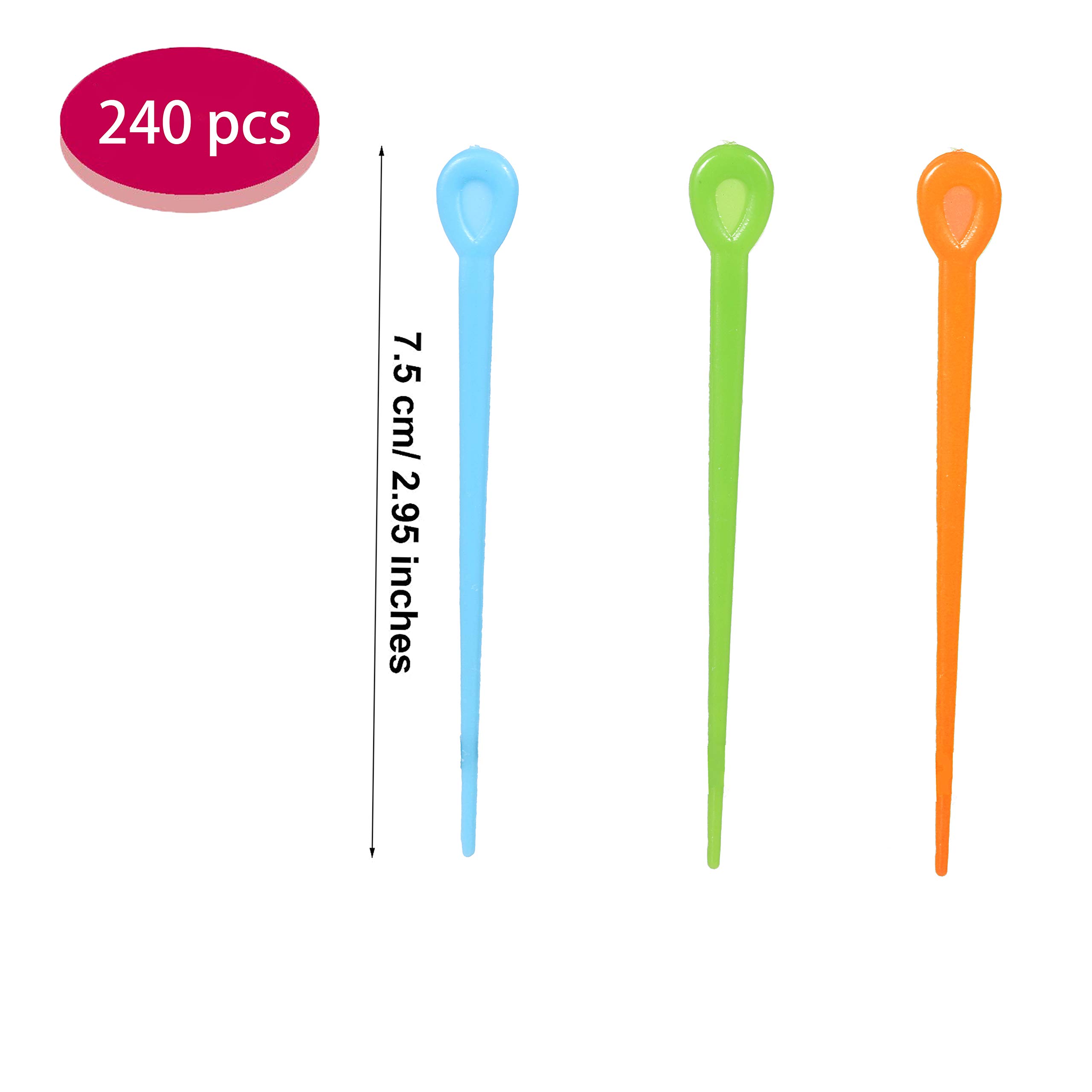 240 Pieces Brush Roller Pick Plastic Roller Pick Hair Curler Roller Pin for Hair Curling Styling Accessories