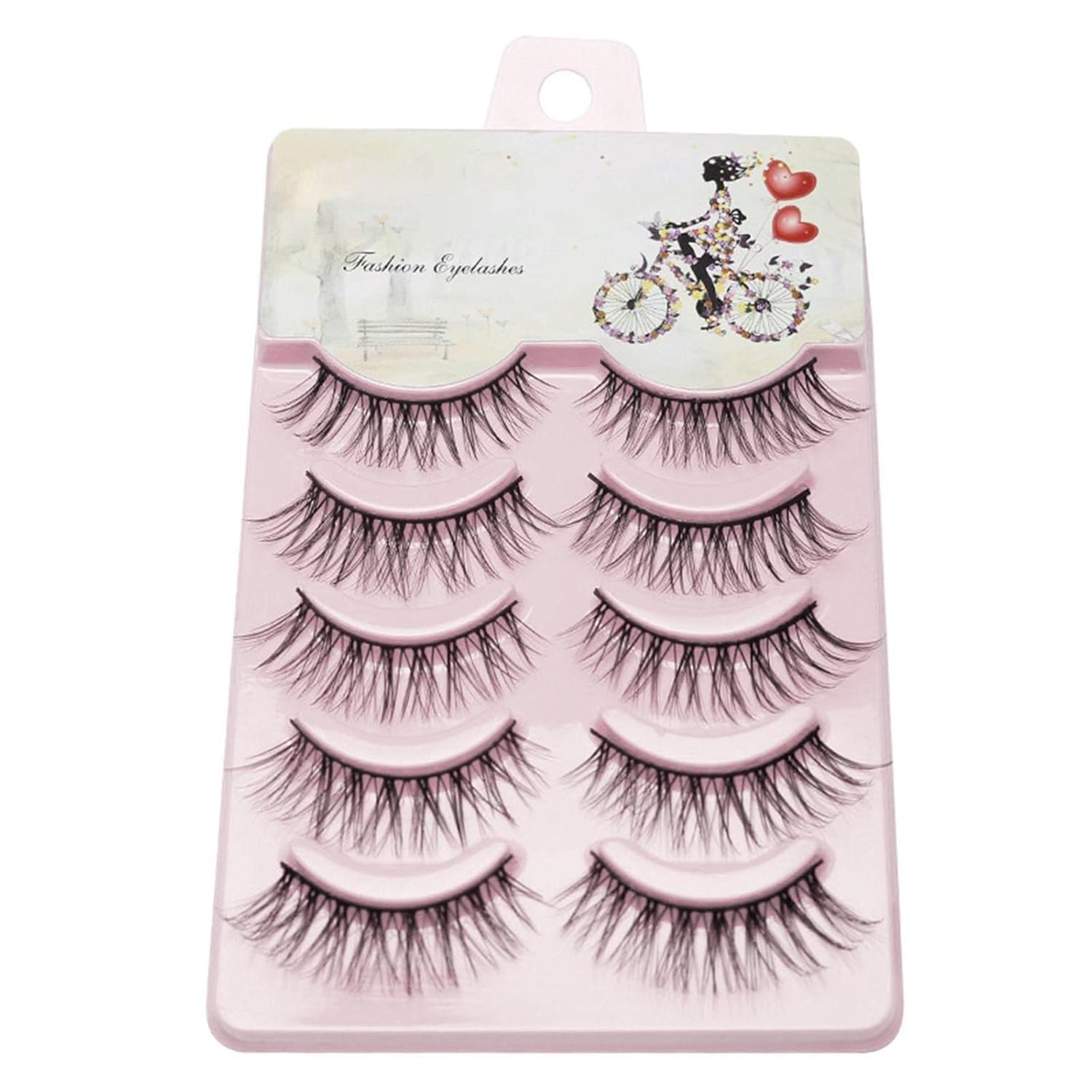 Natural Strips Practice Cat Eyelashes Thin Mink 8d Look False Handmade Pairs Eyelashes Style 5 Eye Faux Natural
