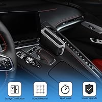 Vista 4 de Bolsa de almacenamiento para palanca de cambios compatible con Chevrolet Corvette C8 2020-2025, bolsa organizadora de almacenamiento lateral