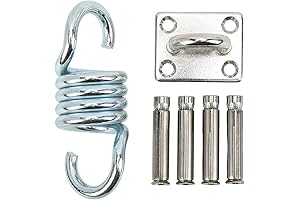 Hammock Hanging Suspension Kit: Aerial Yoga, Porch, Patio, Porch Swing Chair