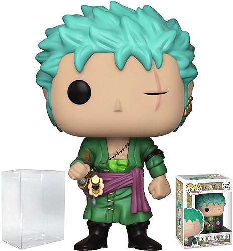 Miniatura 6 de POP Figura de vinilo de una pieza de Roronoa Zoro Funko (paquete con funda protectora de caja compatible), multicolor, 3.75 pulgadas