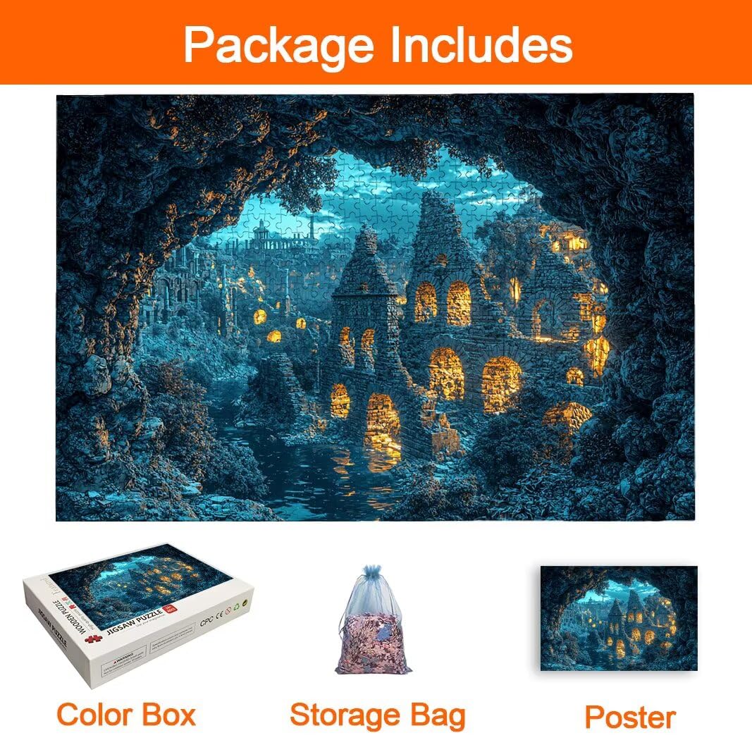 Puzzle Castillo, Puzzle 1000 Piezas, Rompecabezas para Regalo Mujer -8272