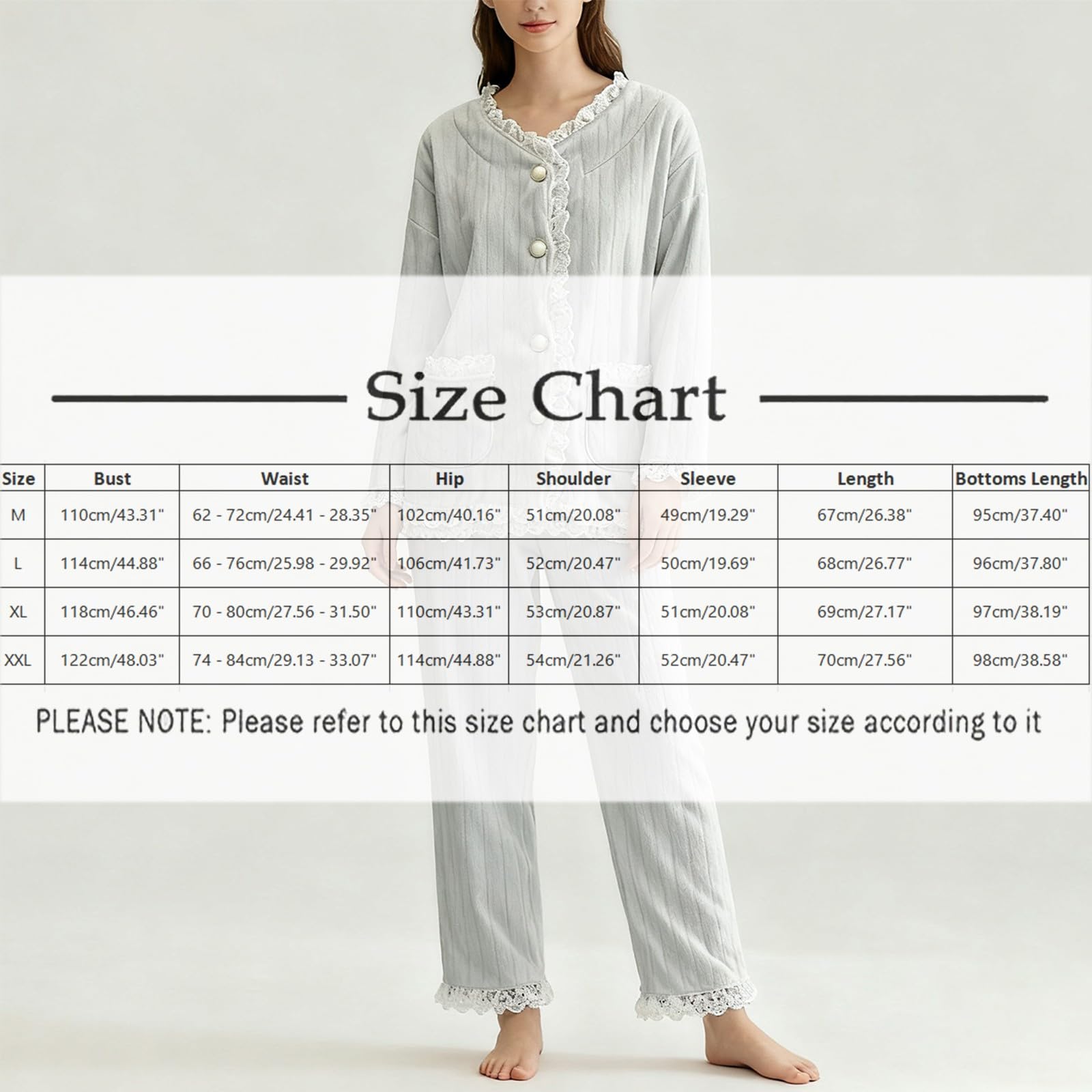 In Pile E Pizzo Corallo Bianco da Donna Autunno Inverno 2025 Pantaloni Lunghi Estivi Pigiama Estate Estivo Cotone Invernale Nonna Lungo Pigiami Leggero Corto Pijamas Ragazza 27 Anni