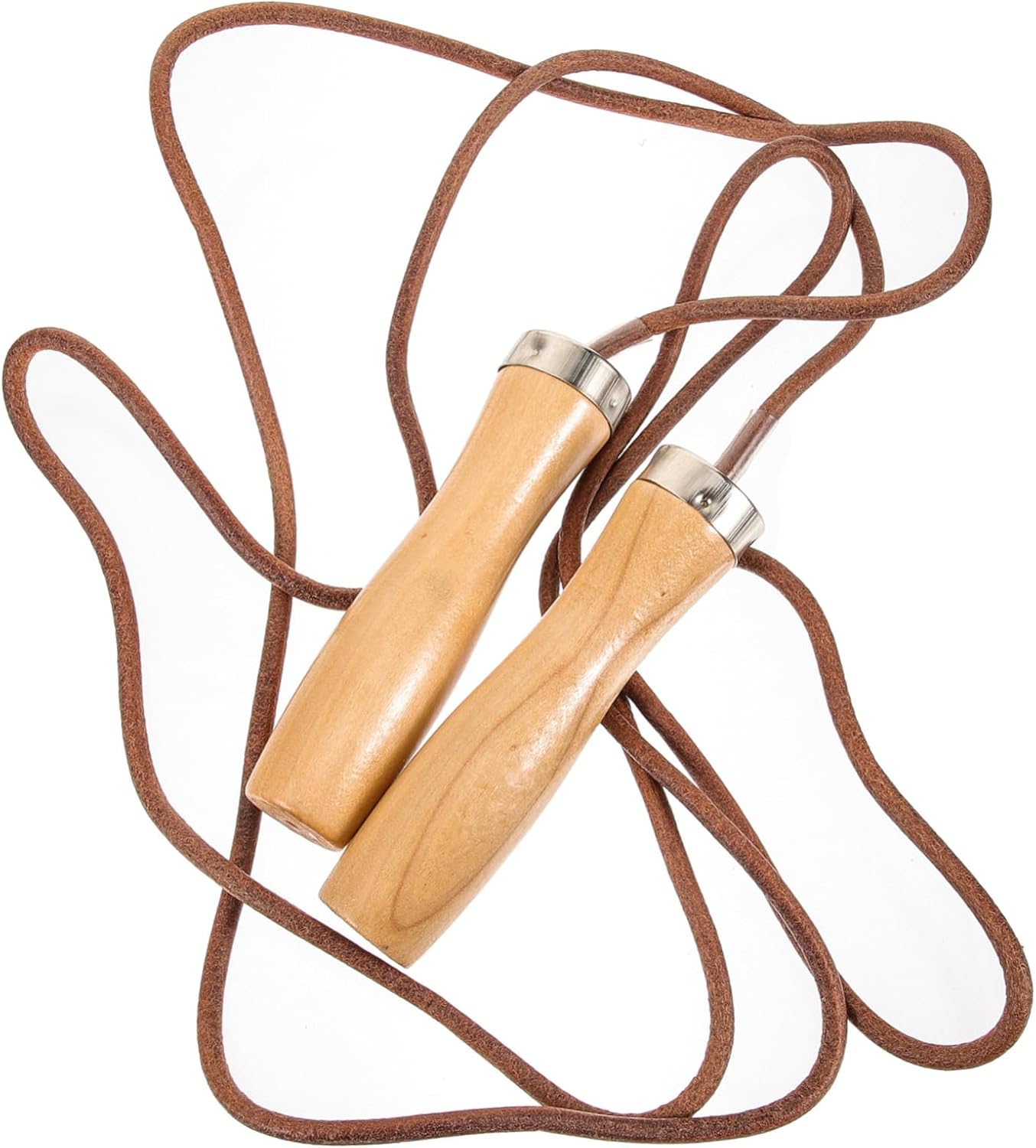 Mikinona Weighted Skipping Rope for Fitness Durable Jump Rope with Smooth Wooden Handles for Outdoor Exercise Calorie Burning and Endurance Building for All