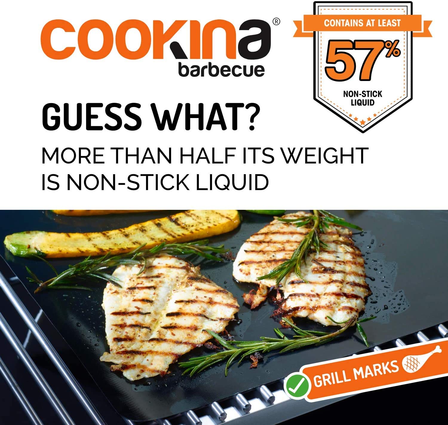COOKINA Web BB BBQ mata wielokrotnego użytku (2 sztuki) - 100% nieprzywierająca, łatwa w czyszczeniu blacha do grillowania dla palaczy oraz grilla gazowego, węgla drzewnego i elektrycznego, czarna