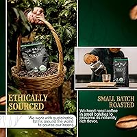 Vista 6 de The Bean Organic Coffee Company Aloha Bean (avellana hawaiana), tostado medio, café molido, bolsas de 16 onzas (paquete de 2), Café molido tostado