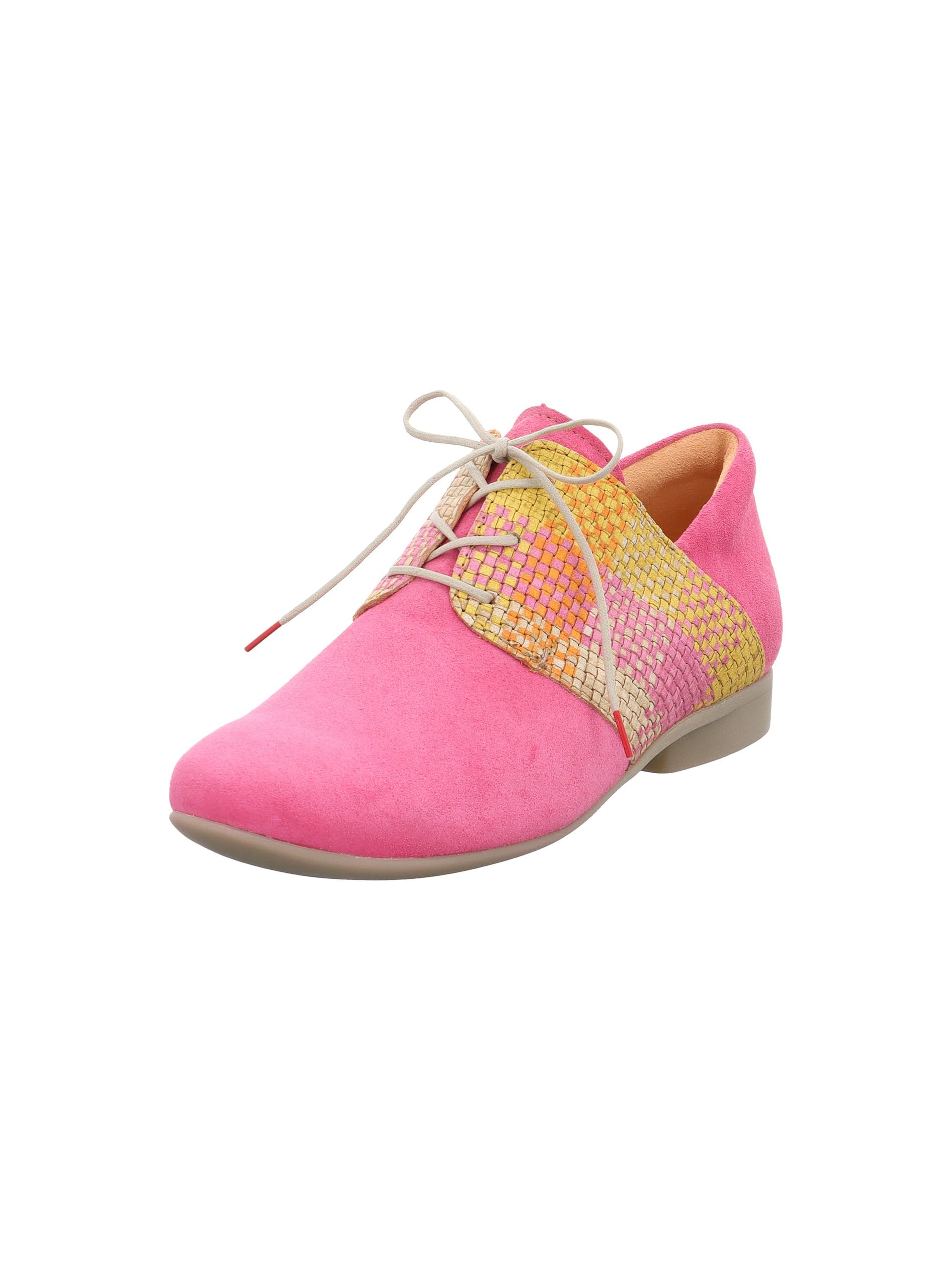 Think! Damen GUAD2 chromfrei gegerbte nachhaltige Halbschuhe, Fuxia/Kombi 5000