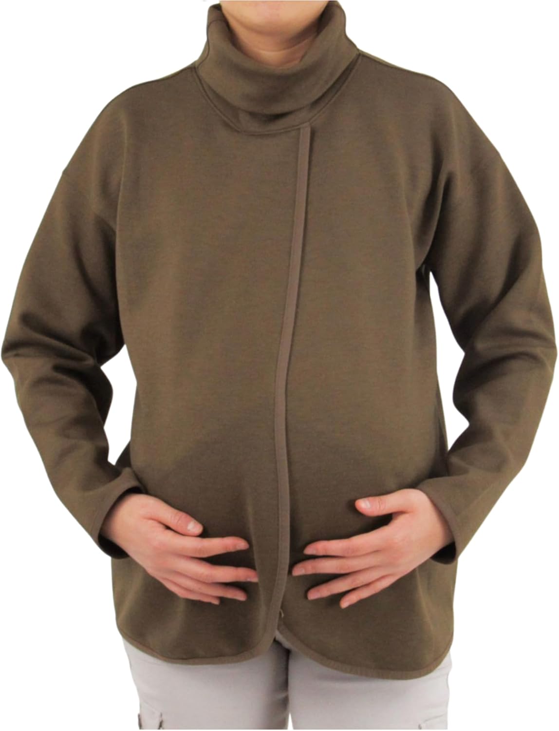 Indigo Poppy Maternity Cross Over Nursing Sweater