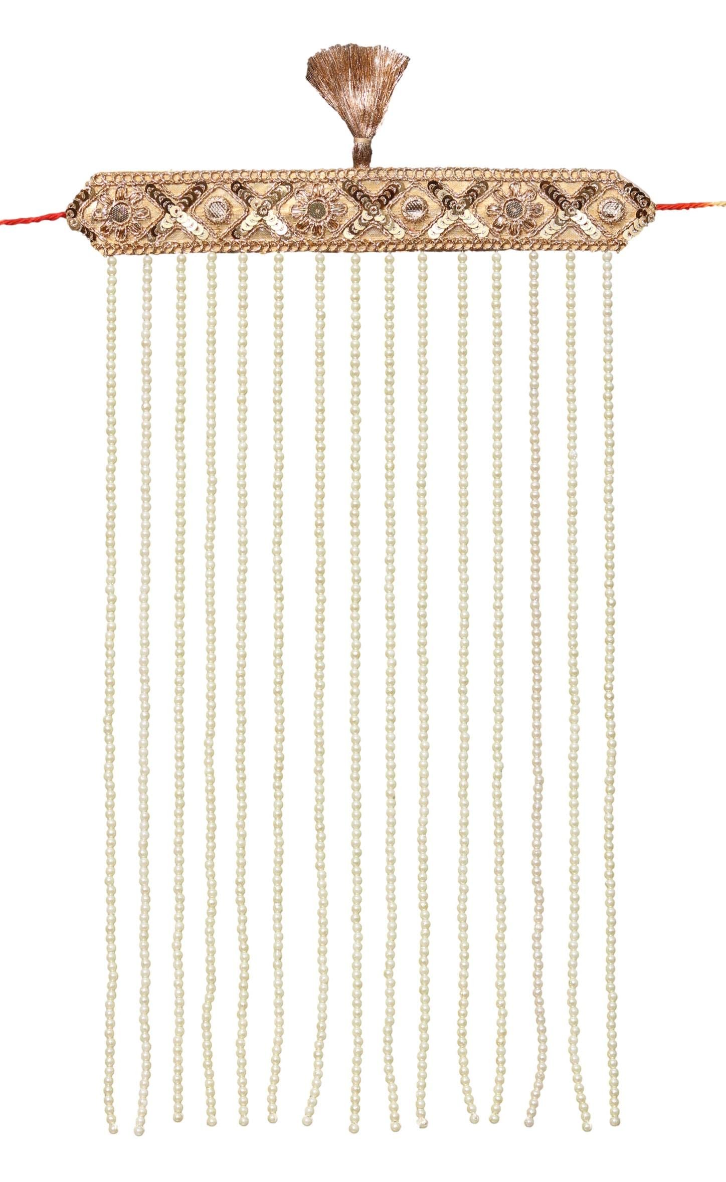 Geetanjali Crafts Handmade Pearl Stone & Studded AD (American Diamond) Sehra for Men/Groom Or Special Occasions. SH - 110 (B0C1791GZ4) Amazon Price History, Amazon Price Tracker