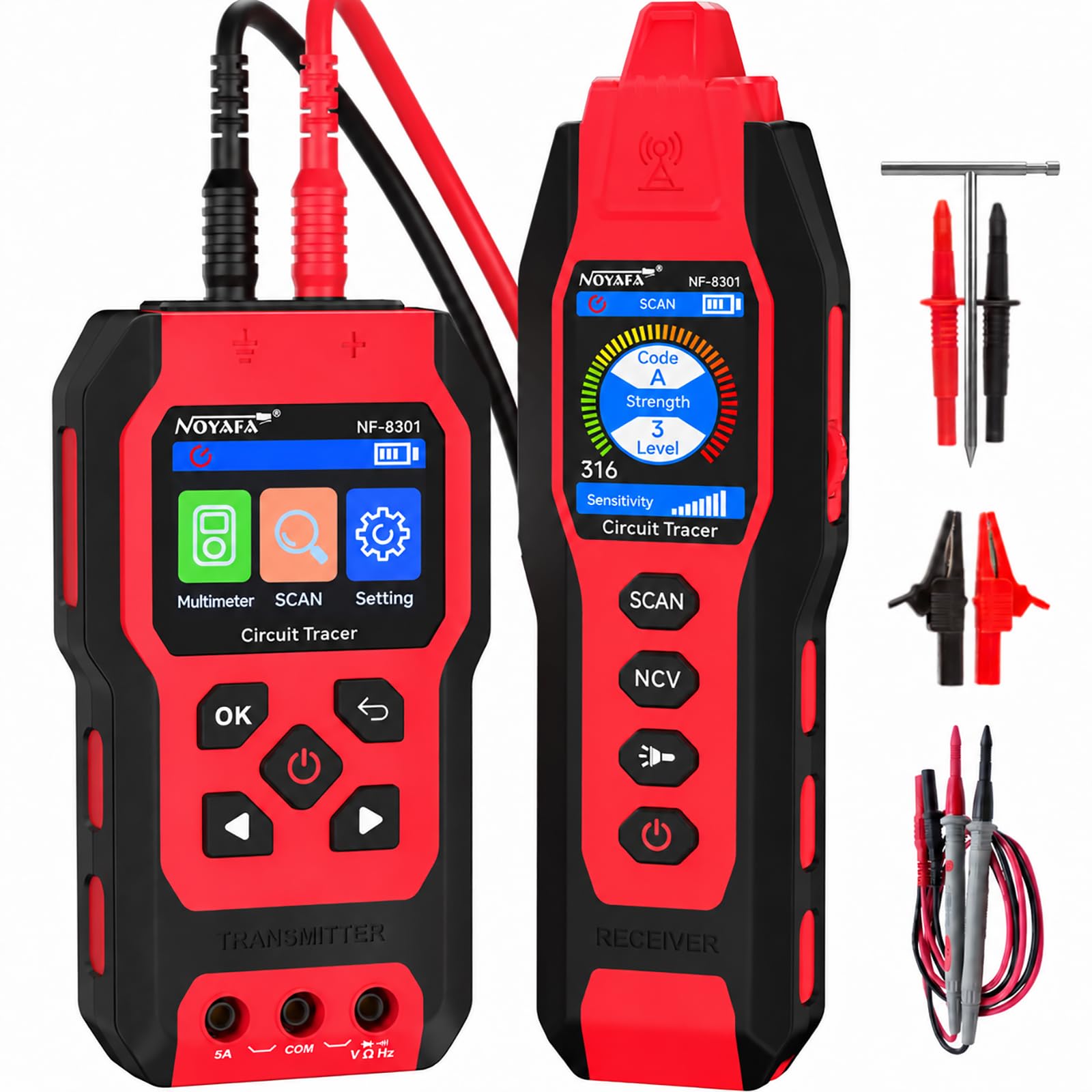 NOYAFA NF-8301 Circuit Tracer - Underground Wire Locator -1 NOYAFA NF-8301 Circuit Tracer - Underground Wire Locator -1