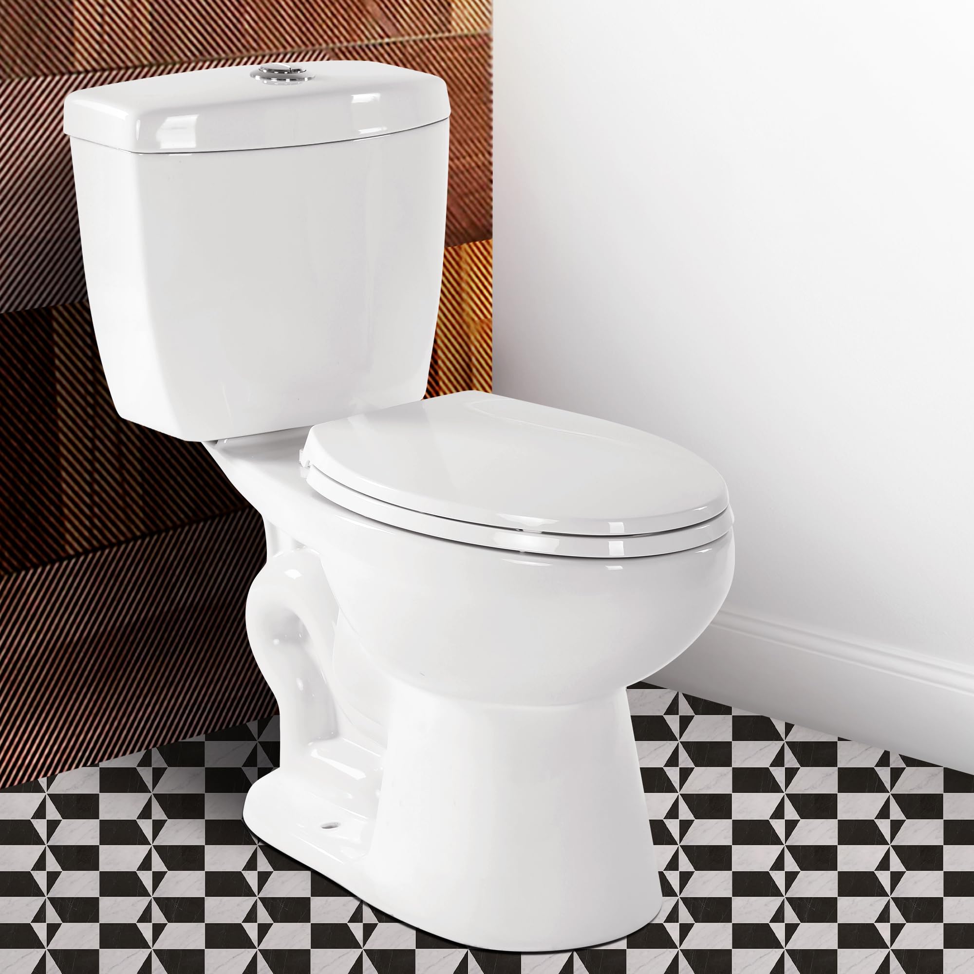 Alphabath 17-inch Comfort Height Dual Flush Toilet