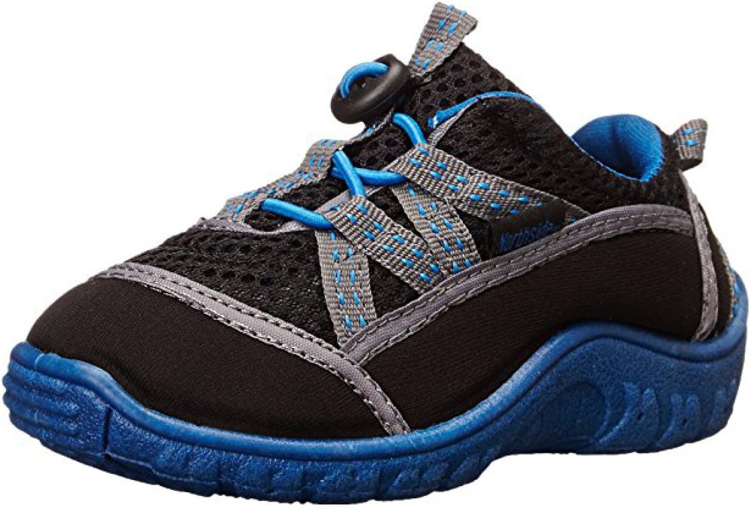 Northside Kid's Brille II Summer Water Shoe, Black/Blue, 10 M US Toddler; with a Waterproof Wet Dry Bag