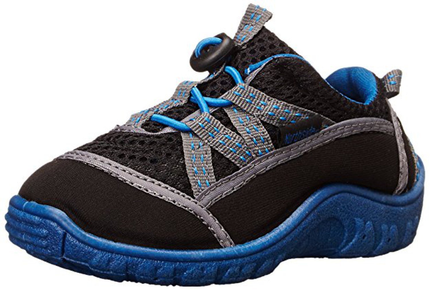 Northside Kid's Brille II Summer Water Shoe, Black/Blue, 11 M US Little Kid; with a Waterproof Wet Dry Bag