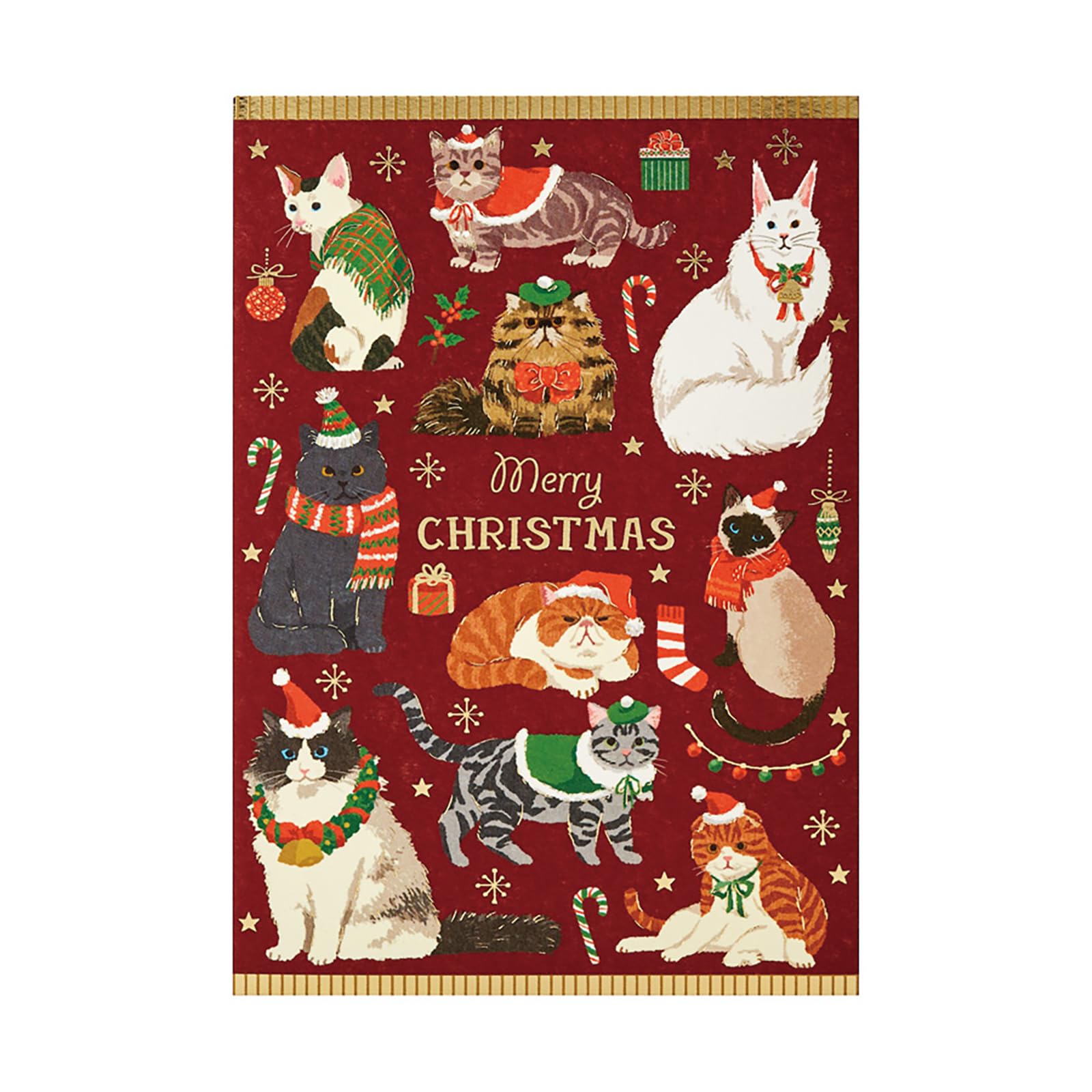 Amazon.co.jp: サンリオ(SANRIO) クリスマスカード ネコいっぱい