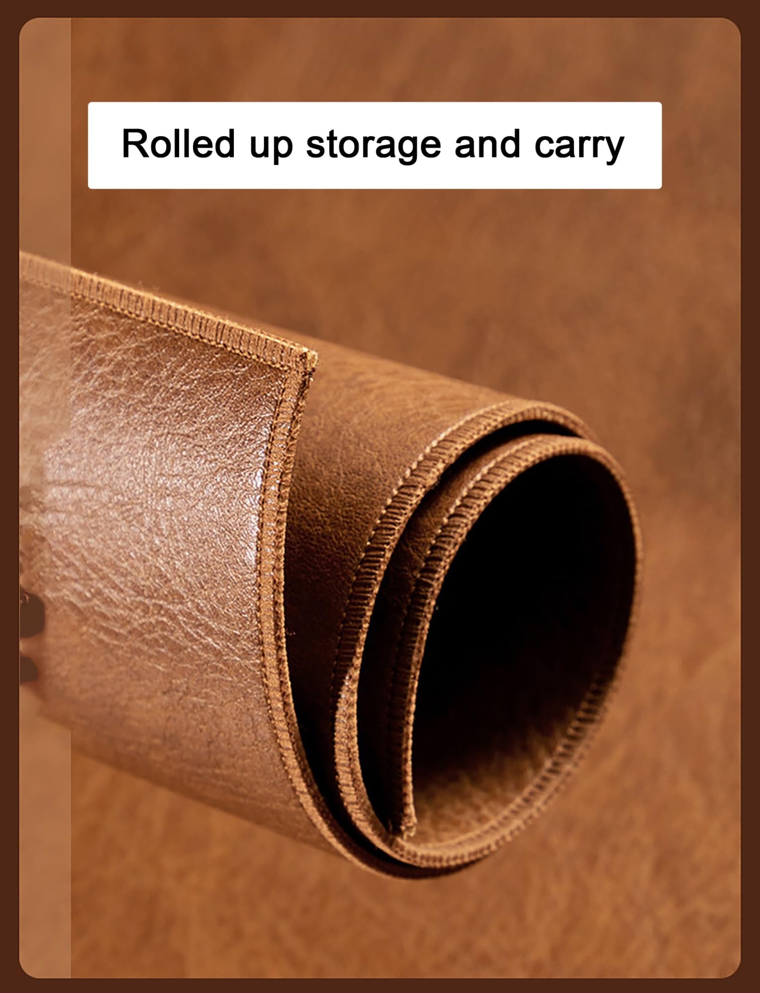 Tischläufer aus Leder, wasserdicht und ölbeständig, geeignet for Esstische, Couchtische, Schminktische und Heimdekoration(Dark Brown,30x120cm/11.8x47.2in)