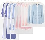 Simple Houseware 60-Inch Sacs de vêtements transparents avec fermeture éclair 6 Paquet pour Combinaisons, Robes, Costumes, Uniforme