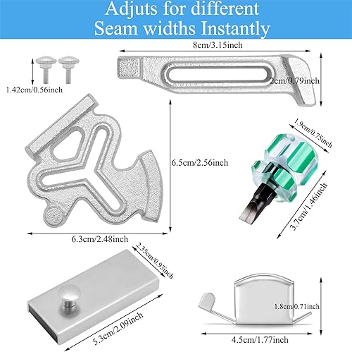 Miniatura 2 de YEQIN Guía magnética de costura y medidor de posicionamiento de flor de ciruelo para máquina de coser  con 4 tornillos  5 accesorios para máquinas